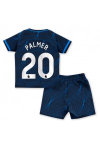 Chelsea Cole Palmer #20 Jalkapallovaatteet Lasten Vieraspeliasu 2023-24 Lyhythihainen (+ Lyhyet housut)